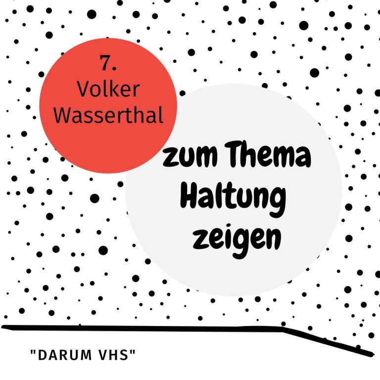 Bonusmaterial: Volker Wasserthal zum Thema ”#Haltung zeigen”