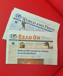 Lehrmaterial Zeitung Word andPress, Read on